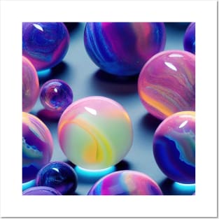 Colorful marbles Posters and Art